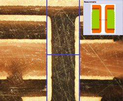 Cross section of PCB