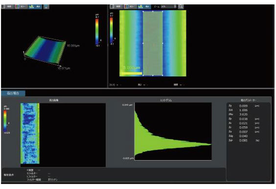 3D測定レーザー顕微鏡 LEXT OLS5100はマイクロ流路の形状測定・粗さ測定が可能。