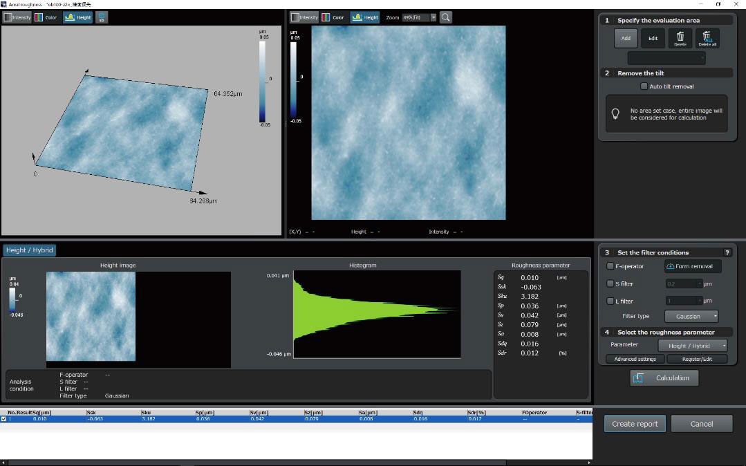 観察・検査事例：3D測定レーザー顕微鏡 LEXT OLS5100による医療用チューブ内壁の粗さの測定