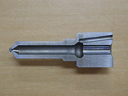 Sectional view of injector nozzle