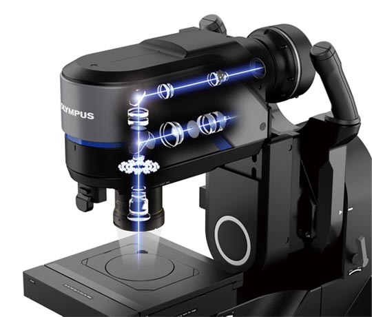Microscopio digital para inspeccionar obleas electrónicas de semiconductores