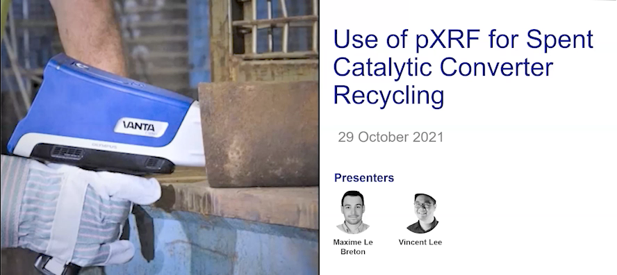 Use of pXRF for Catalytic Converter Recycling